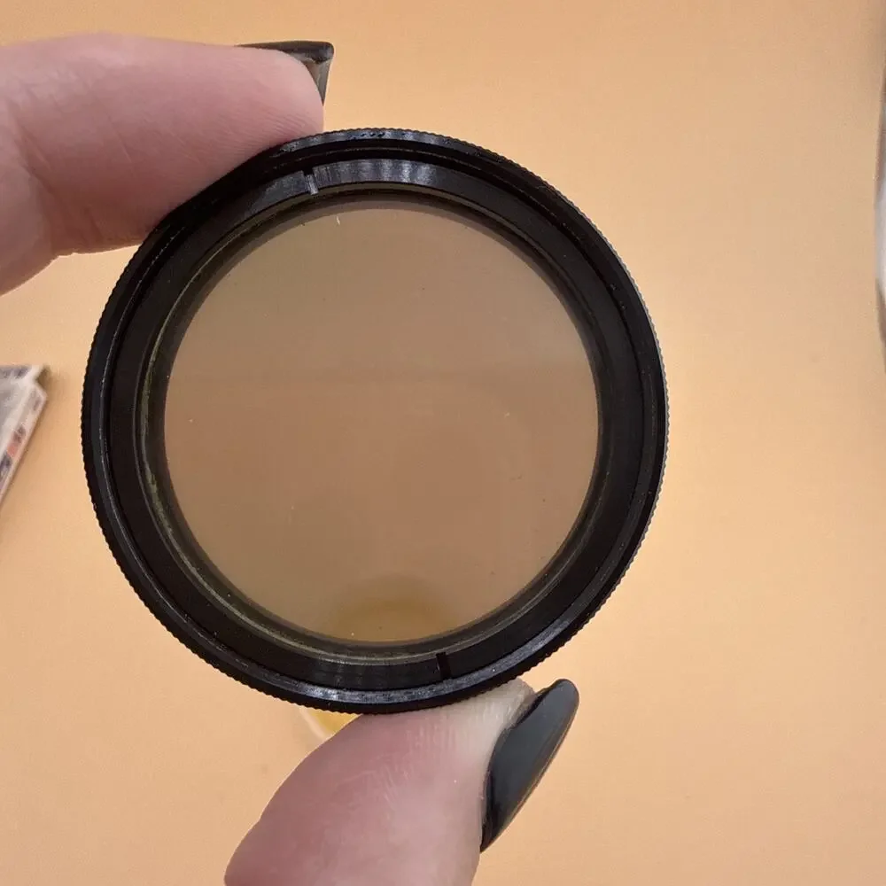 Vtg Vivitar 55mm Camera Lens Polarizing Filter VI & Color Corrector 80B Japan